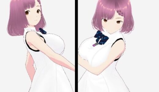 【2026-01-13発売】白いワンピース姿に薄いパープルヘアのお姉さん（セリフなし  3DCGモデル  イラスト集）【d_722235】【シックススイートナイン】