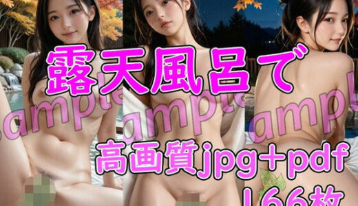 【2026-01-20発売】露天風呂で【d_722972】【AIアートクリエイツ】