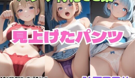 【2026-01-24発売】見上げた猫穴おっぱい下着パンツ・見上げた不良少女パンツ・見上げた雪女パンツ【d_725152】【シャインのAIイラスト】