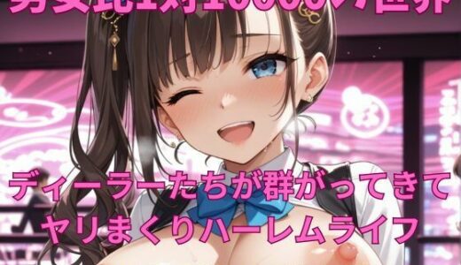 【2026-01-28発売】男女比1対10000の世界 ディーラーとセックスし放題でちんぽが乾く暇もないヤリ放題ハーレムライフ！！【d_726146】【TailorFetiAI-Pix】
