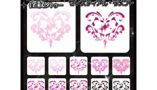 【2026-01-30発売】【淫紋タトゥー透過素材PNG10枚入り】 セレスティアル・ラメント【d_728562】【堕ち紋TattooDesign │ ShapeshifterClinic】