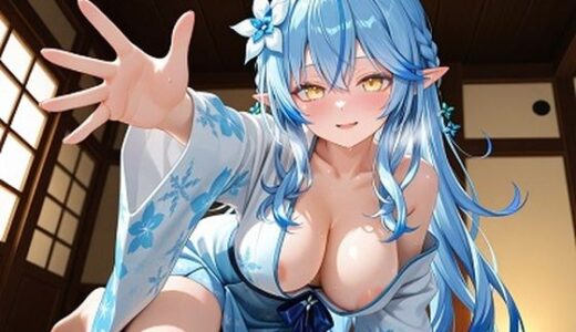 【2026-02-01発売】雪〇ラミィ着物【d_727038】【キュラリア】